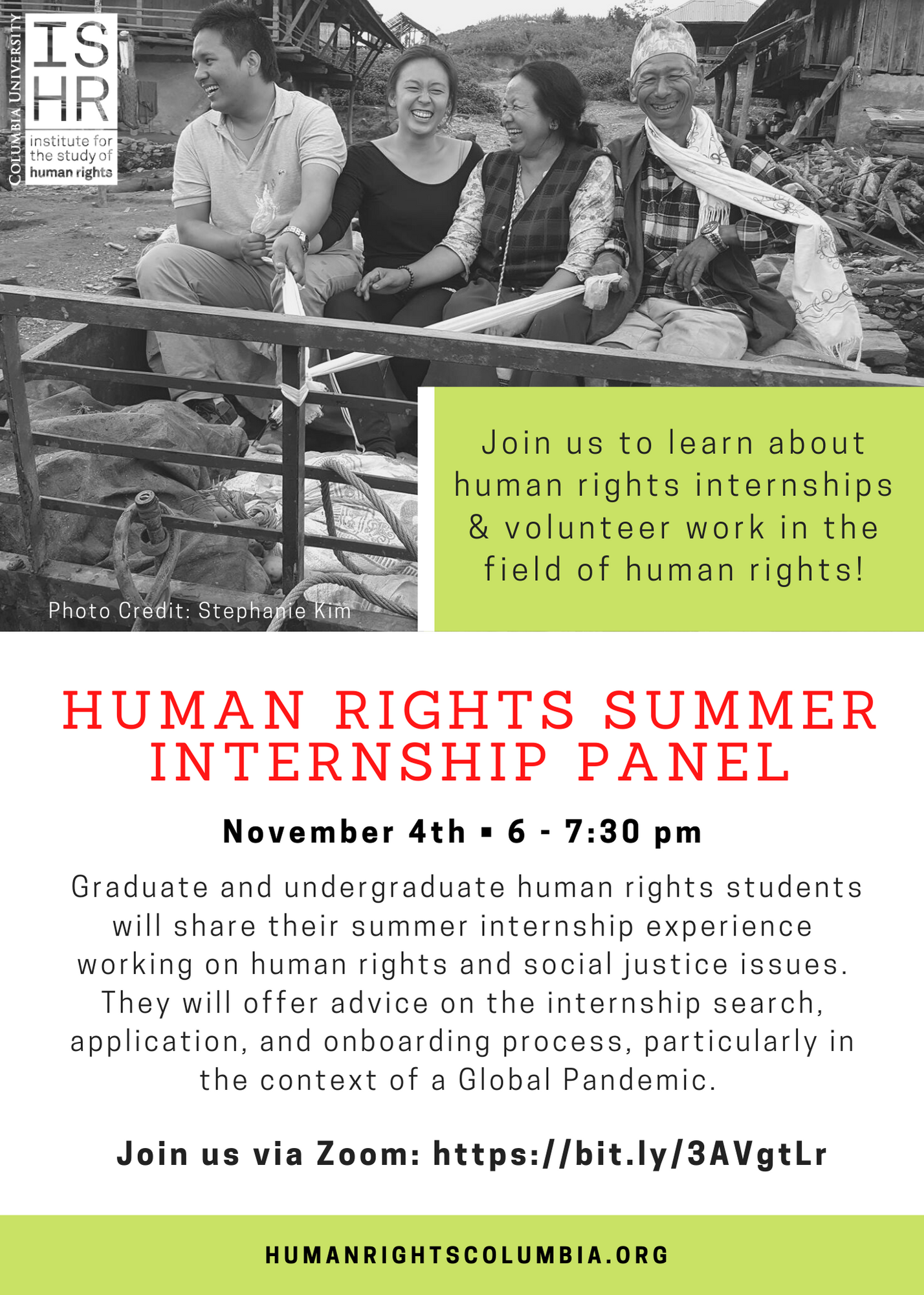 Human Rights Summer Internship Panel Institute for the Study of Human